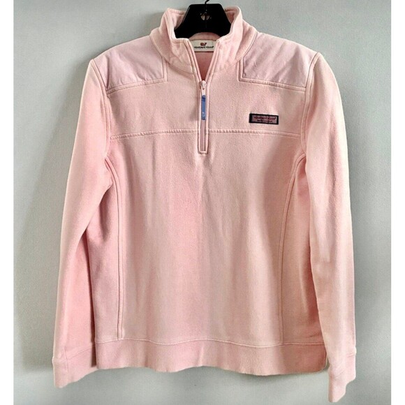 Vineyard vines pastel pink 1/4 quarterzip - Picture 3 of 4